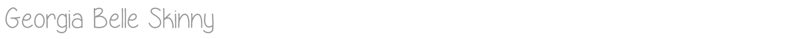 Georgia Belle font preview